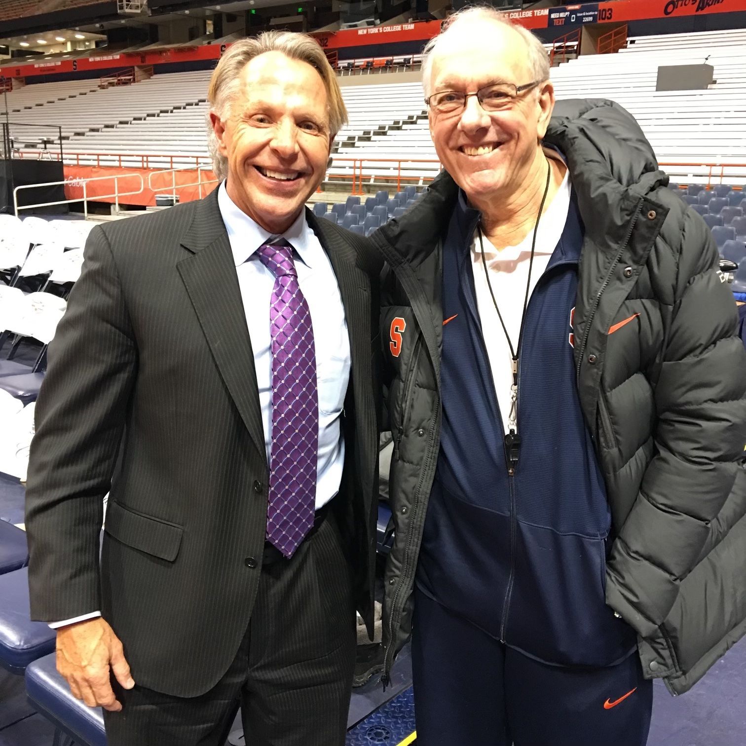 David Essel with Coach Jim Boeheir