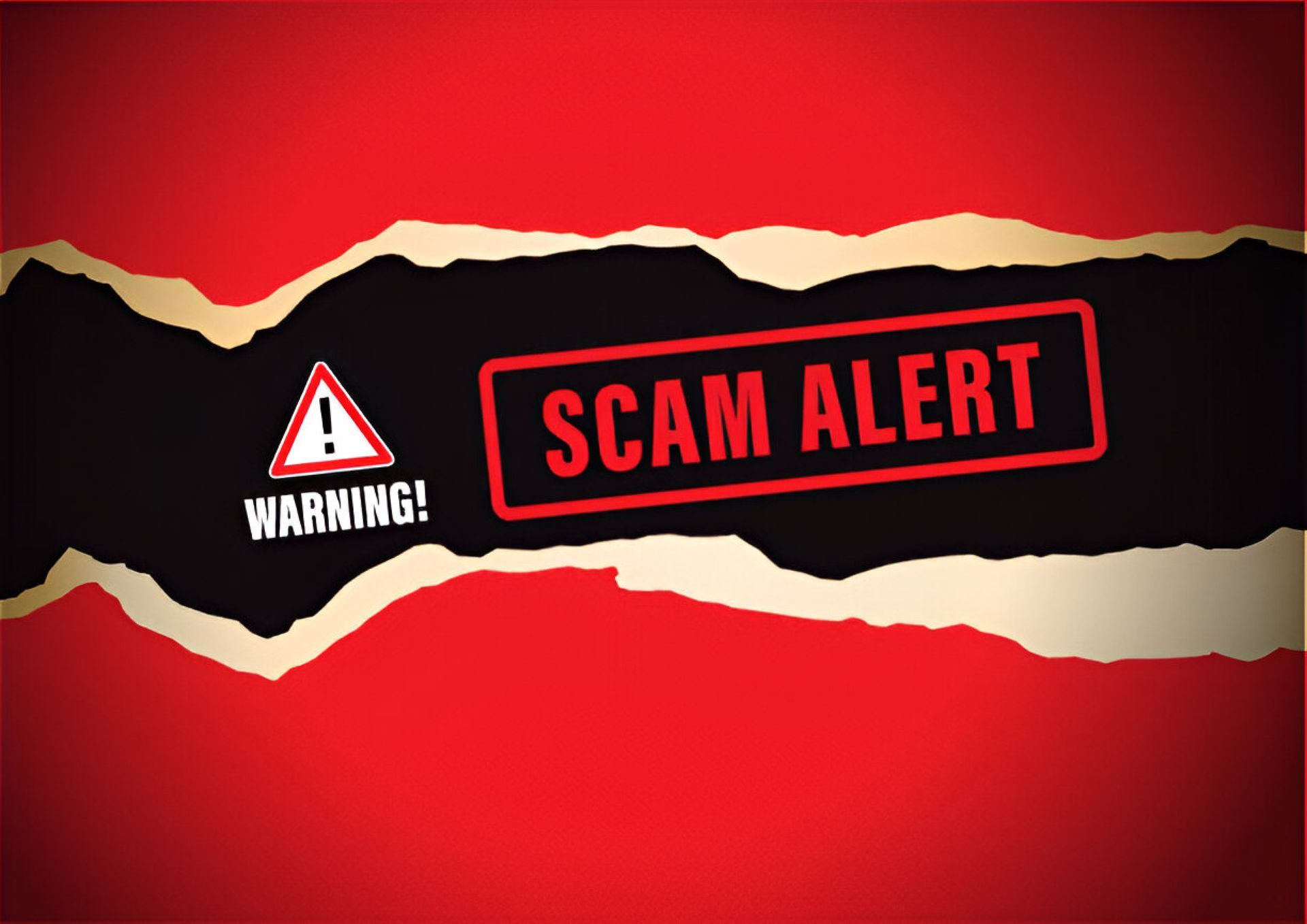 Scam alert logo