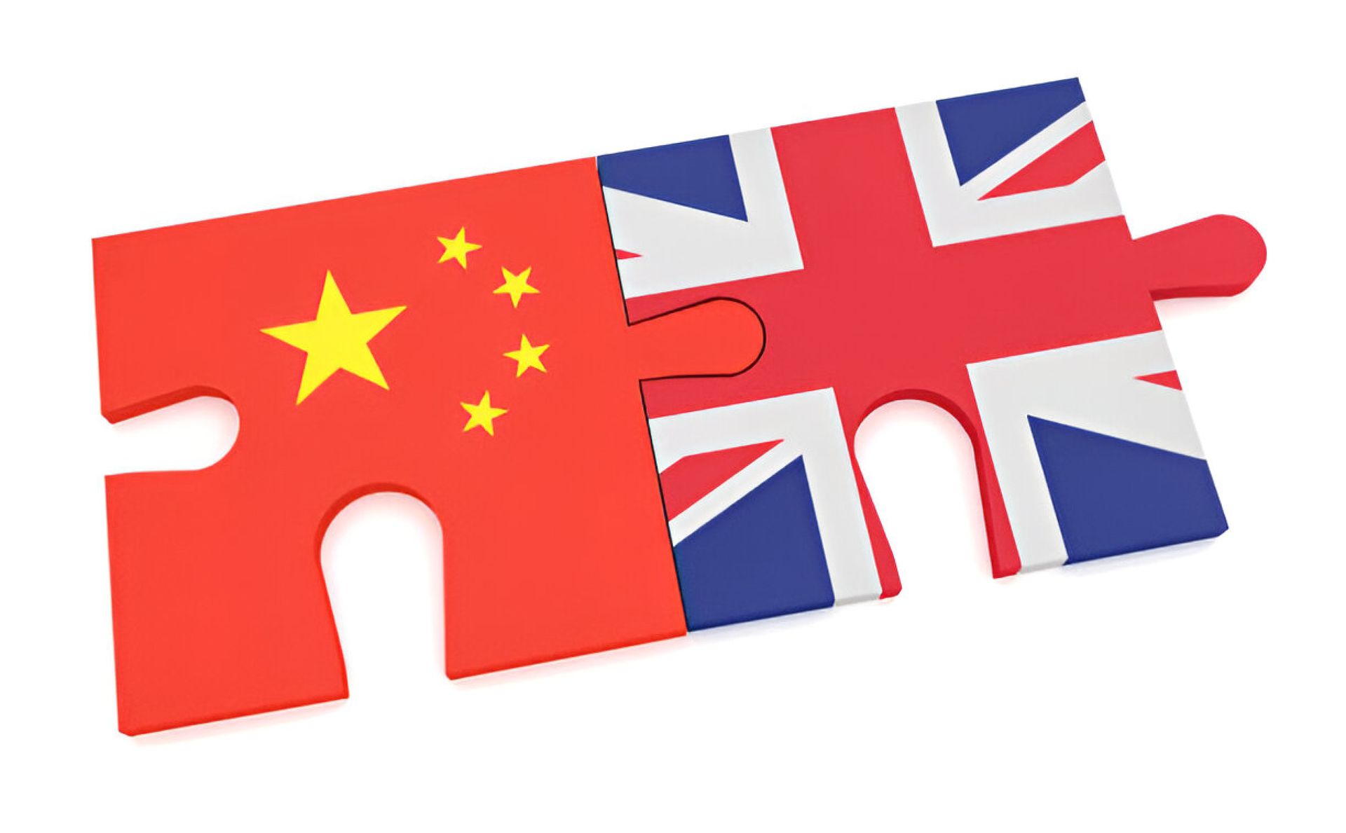 Puzzle piece of china and united-kingdom