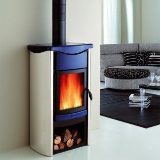 impianto di riscaldamento con stufa a pellet