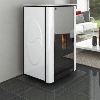 impianto di riscaldamento con stufa a pellet