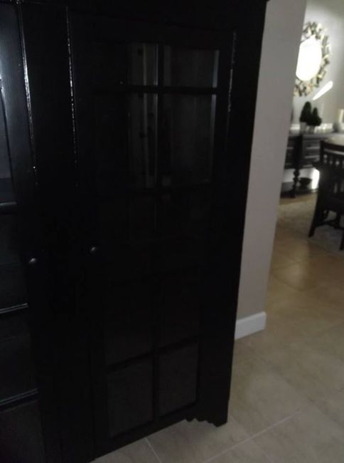 After customization/painting bookcase in Tampa, FL