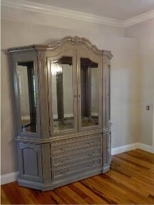 China Cabinet After Custom Color Refinishing in Tampa, FL