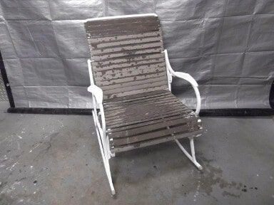 Chair: before restoration, Furniture Repair Store in Tampa, FL