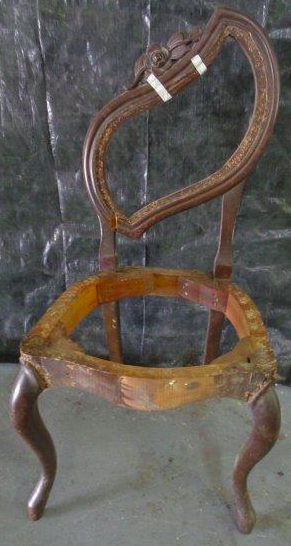 Antique Repair & Restoration — Before Chair from Front in Tampa FL
