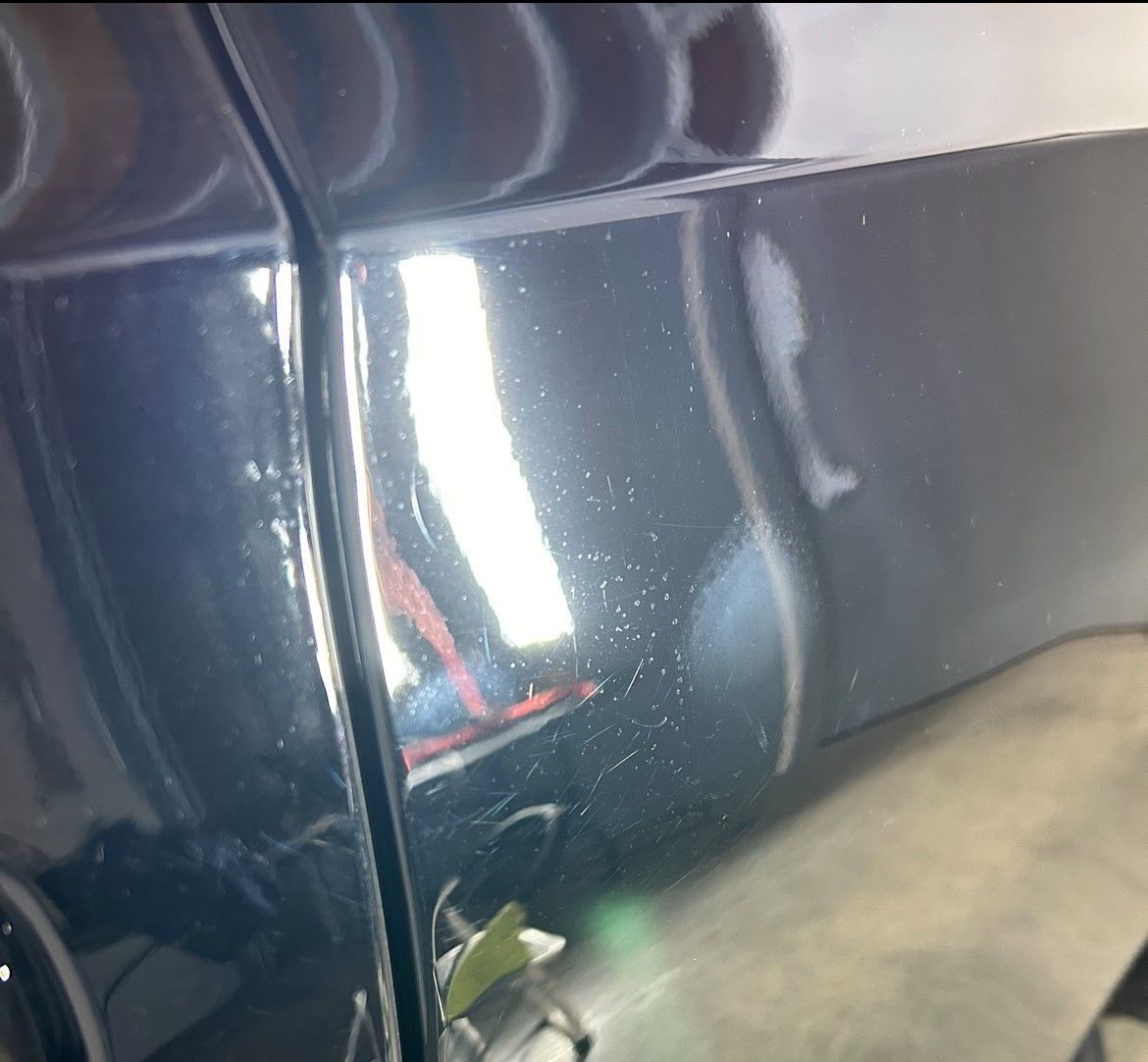 After Door Panel Swirling Paint Correction