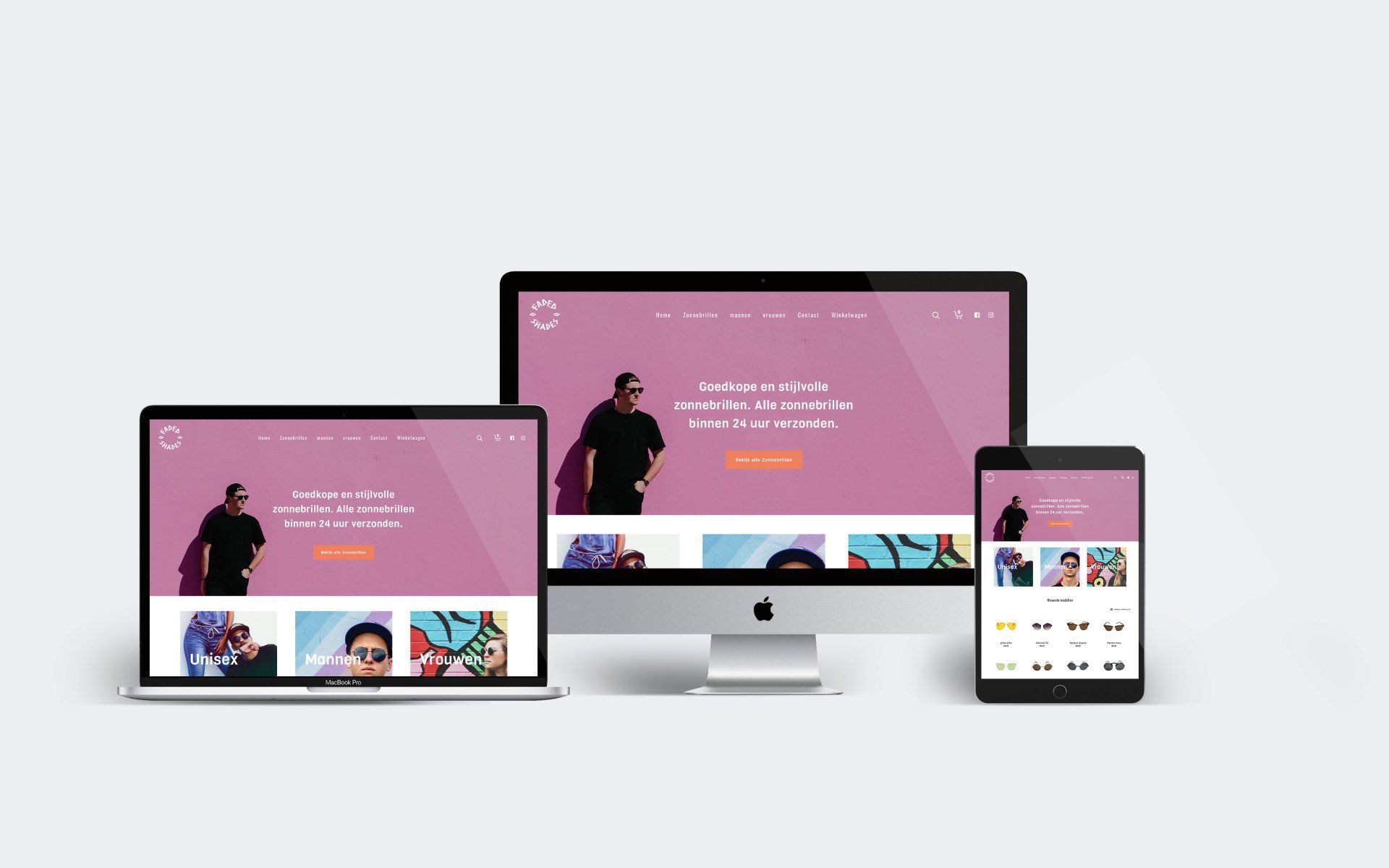 Website gemaakt voor Fadeshades