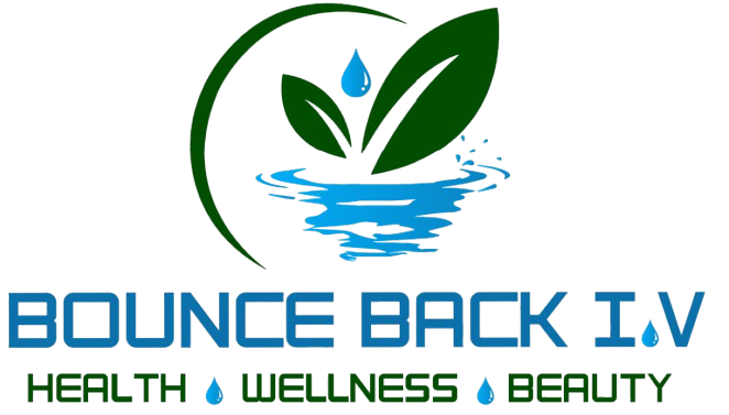 A logo for bounce back iv health wellness and beauty
