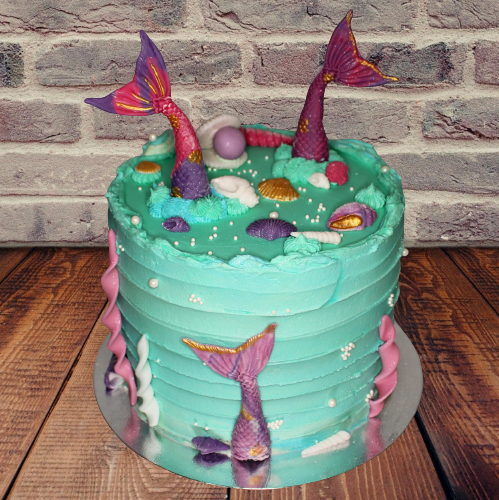 Unicorn Mermaid Layer Cake - Classy Girl Cupcakes