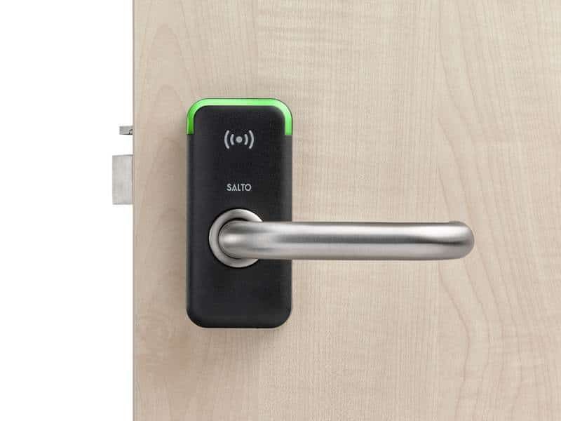 Door Handle With a Wireless Keypad Attached to It — KeyBay in Campbelltown, NSW