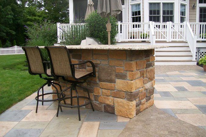 Stone Fabrication — Marble and Stone Outdoor Dining in Franklinville, NJ