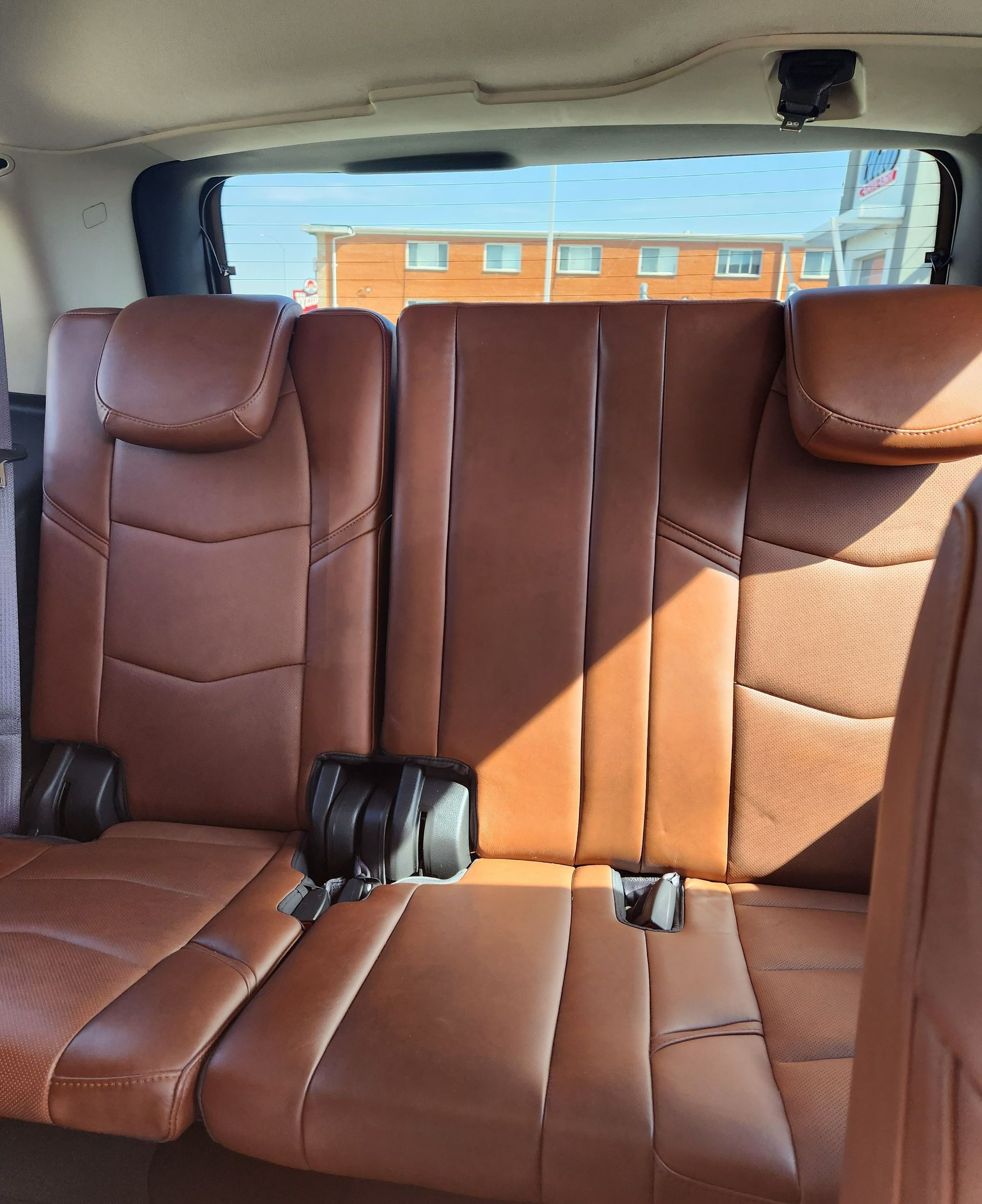 Concierges Black 2017 Escalade SUV interior front view