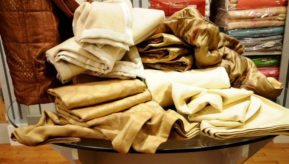 point de vente de tissus Made in Italy