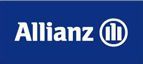 Le logo Allianz est sur fond bleu.