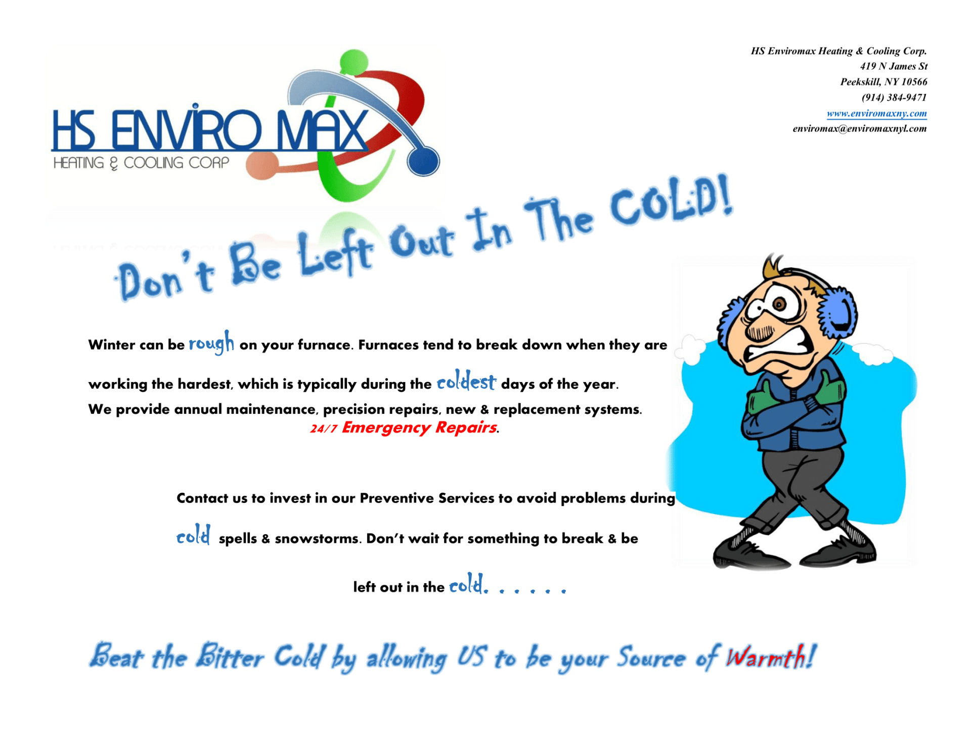 infograph of tips to stay warm