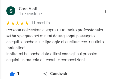 Recensione Corsi di Sartoria Sartoria Italiana Esperti della Moda