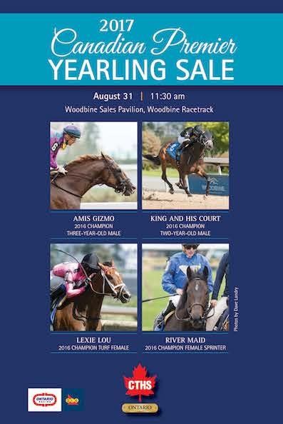 A poster for the 2017 canadian premier yearling sale