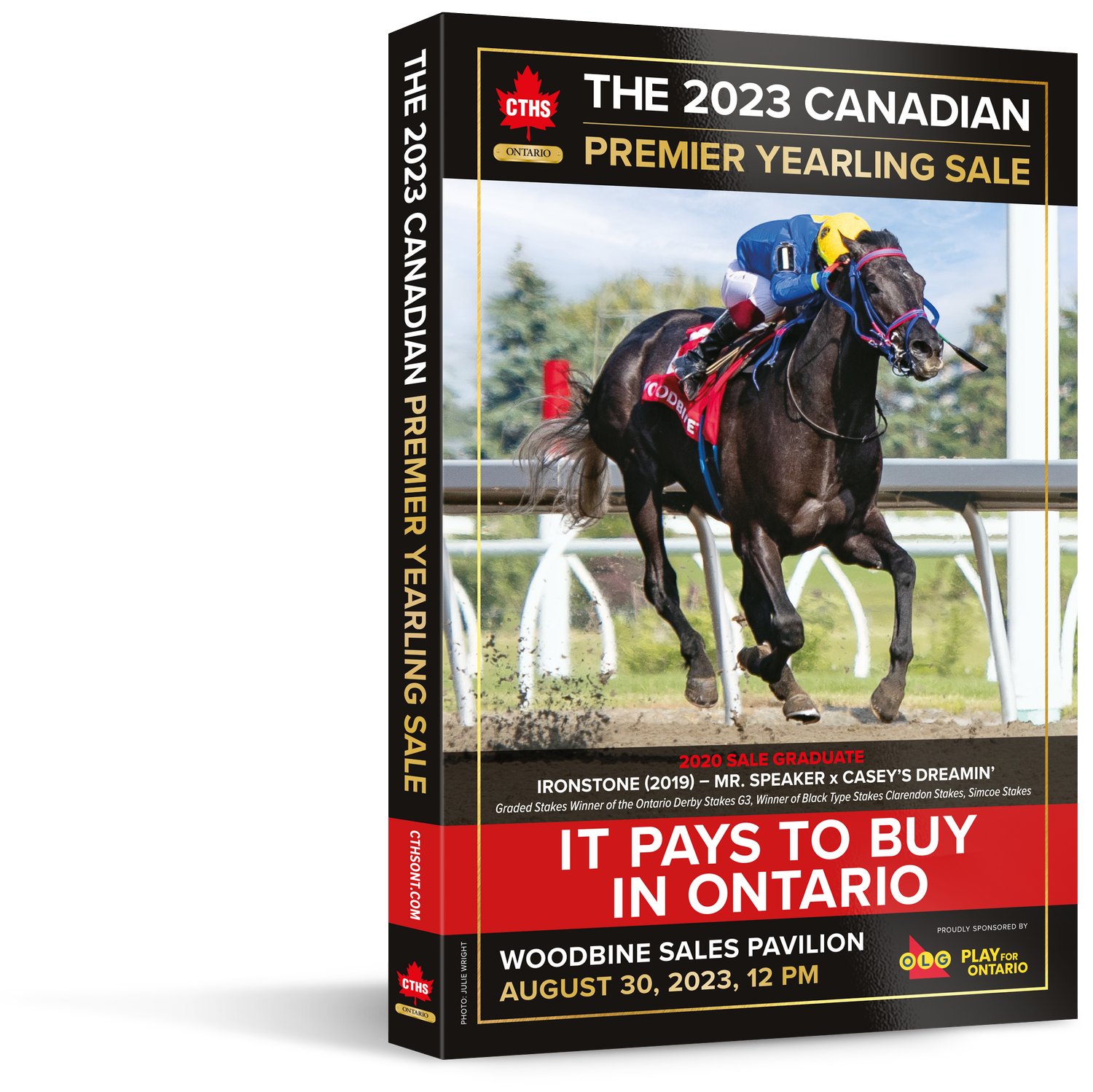 A book titled the 2023 canadian premier yearling sale