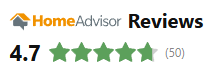 A home advisor review with 4.7 stars