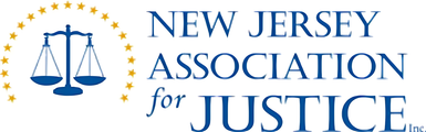 A logo for the new jersey association for justice