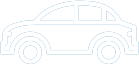 A line drawing of a car on a white background.
