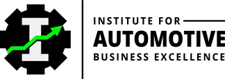 The logo for the institute for automotive business excellence