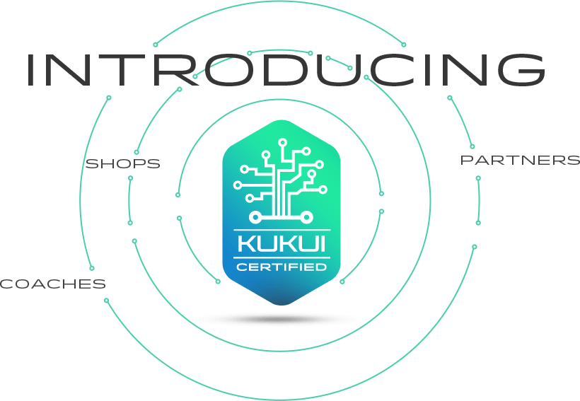 A logo for kukui certified shops coaches and partners