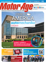 The cover of the motor age magazine is coming to america automechanika chicago.