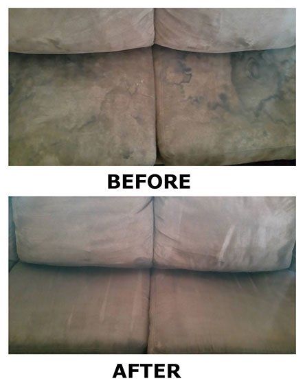 Couch Before and After – Janitorial Services in Pueblo, CO