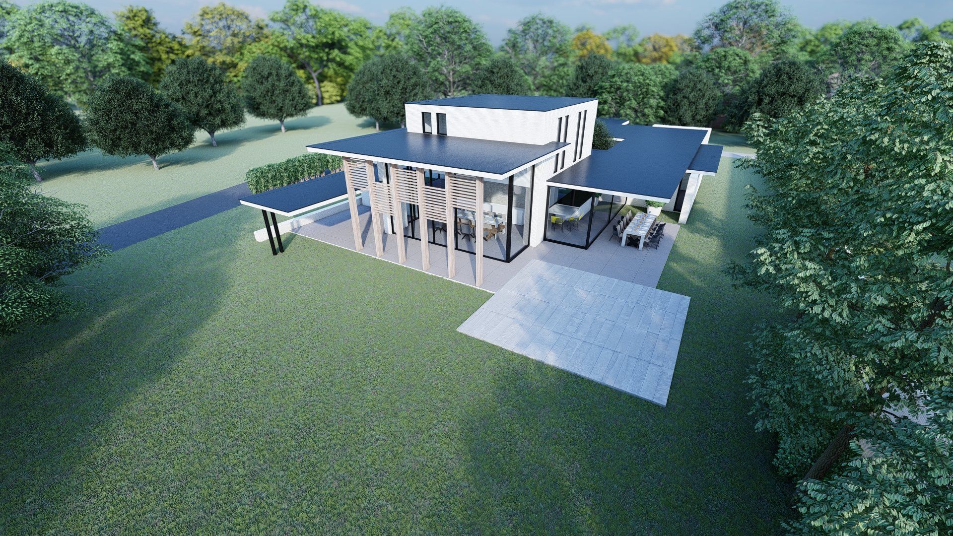 Ontwerp, Duurzame woning, De architecten van Nu, moderne woning, Huizenhoog, houtbouw, CLT, HSB, Spanje