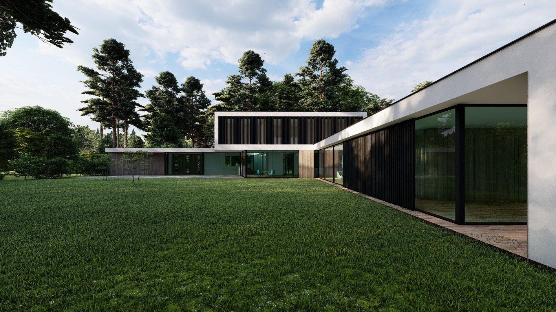 Ontwerp,duurzaam, moderne villa, Vught, De architecten van Nu, Huizenhoog, houtbouw, HSB, CLT