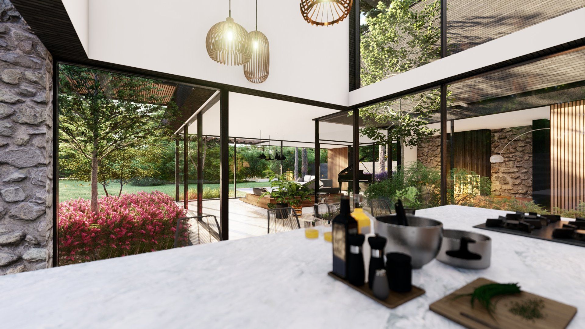 Ontwerp, Duurzame woning, De architecten van Nu, villa in het bos, Huizenhoog, houtbouw, CLT, HSB, Schijndel, vught