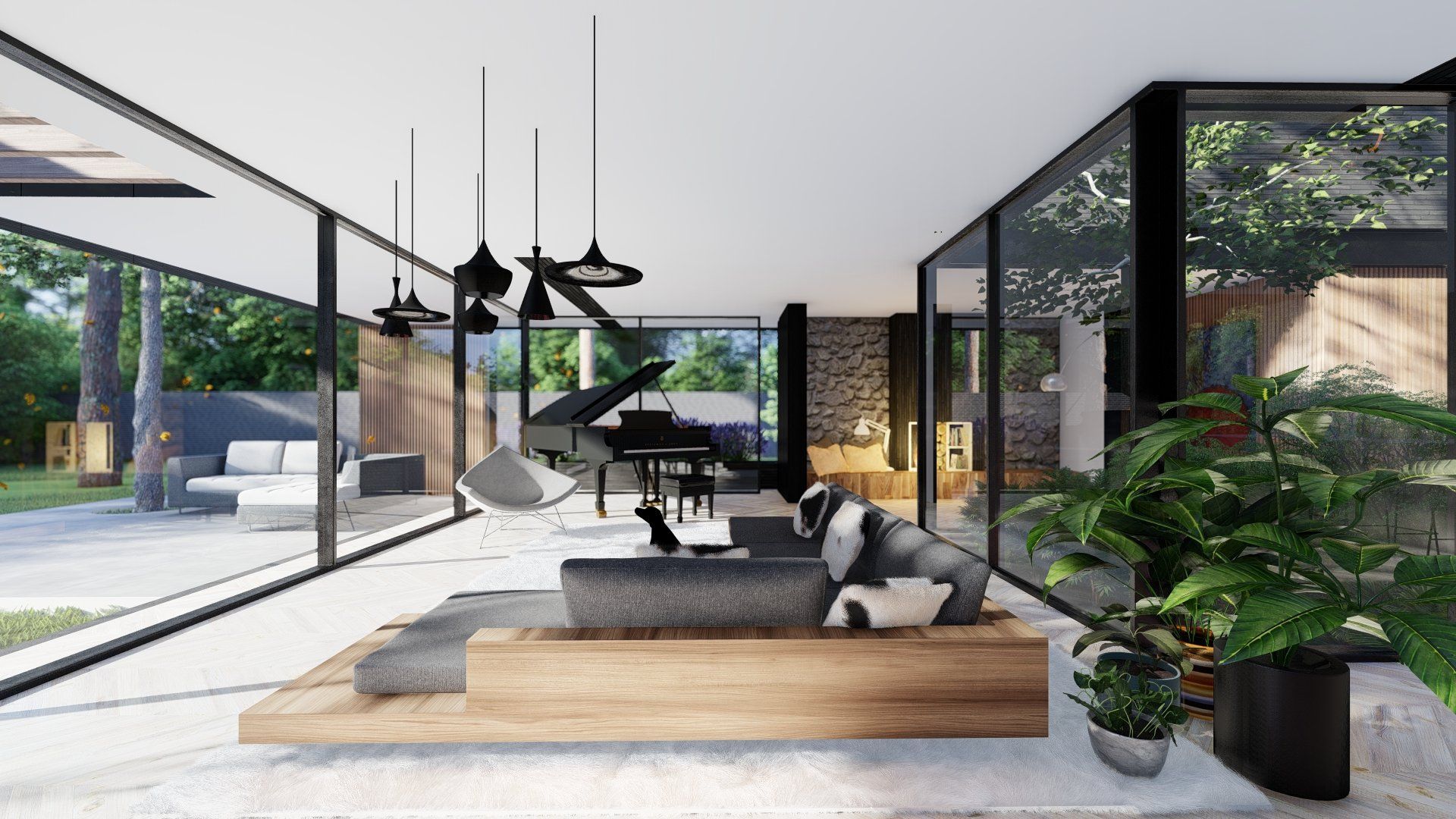 Ontwerp, Duurzame woning, De architecten van Nu, villa in het bos, Huizenhoog, houtbouw, CLT, HSB, Schijndel, vught