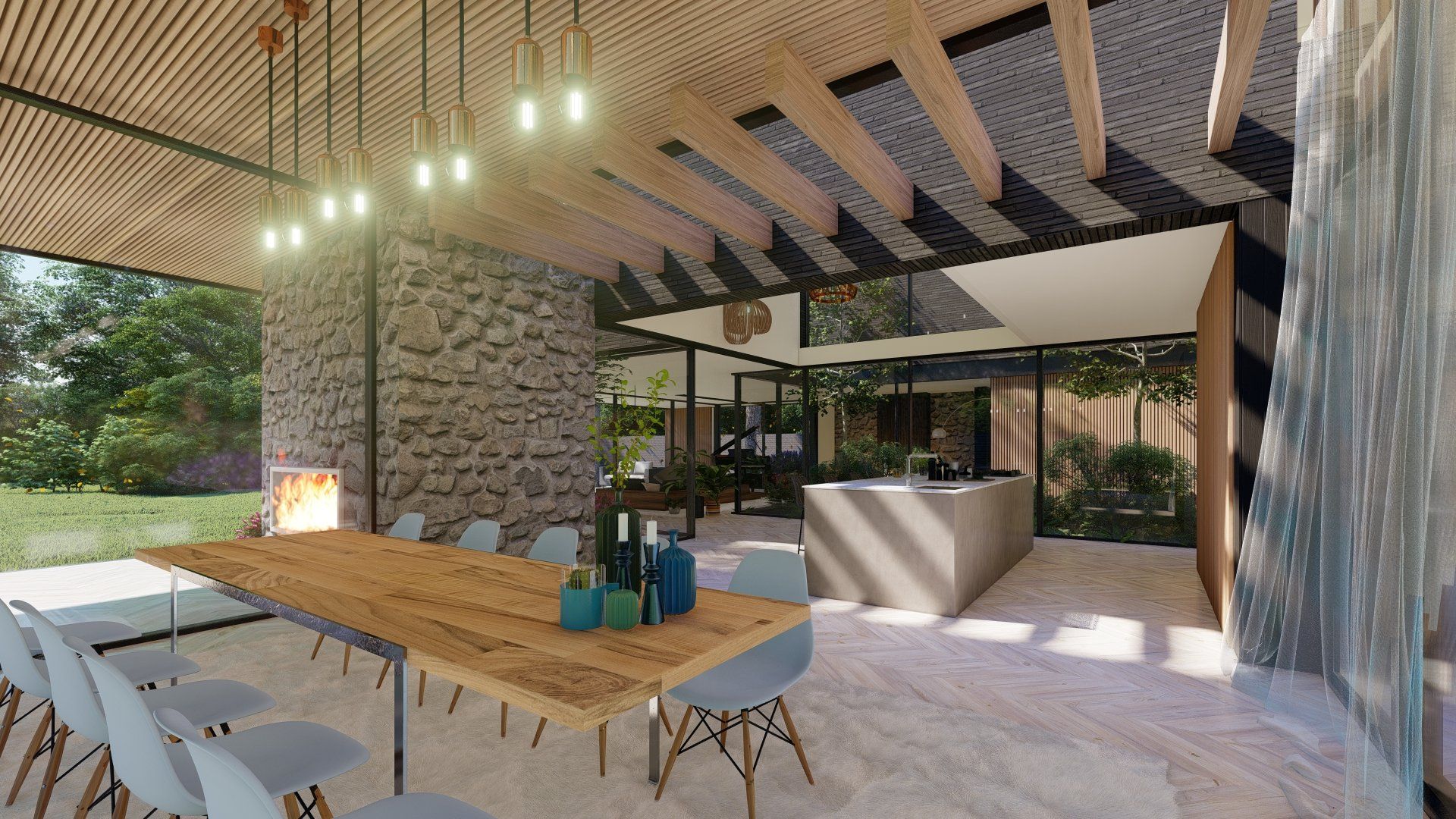 Ontwerp, Duurzame woning, De architecten van Nu, villa in het bos, Huizenhoog, houtbouw, CLT, HSB, Schijndel, vught