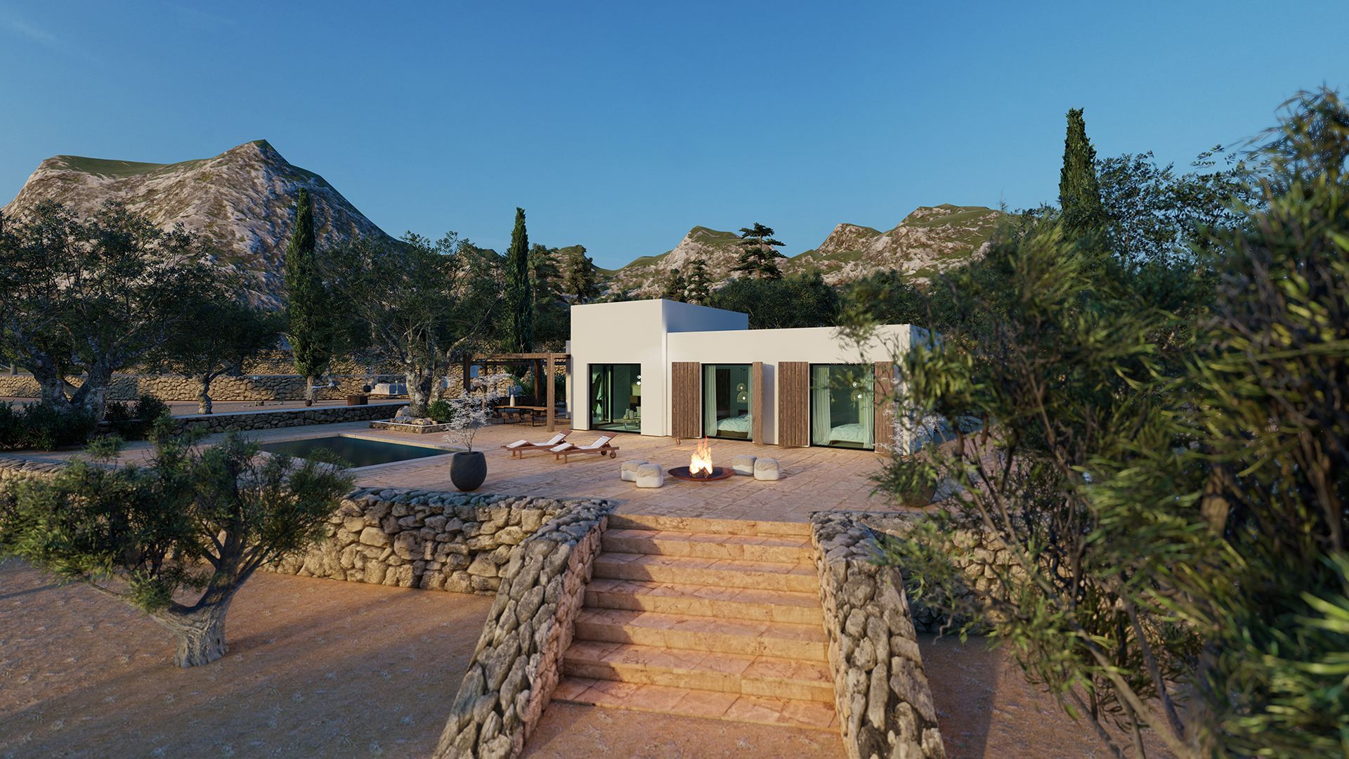 Nieuwbouw duurzame woning Spanje De architecten van Nu Huizenhoog Ibiza stijl
