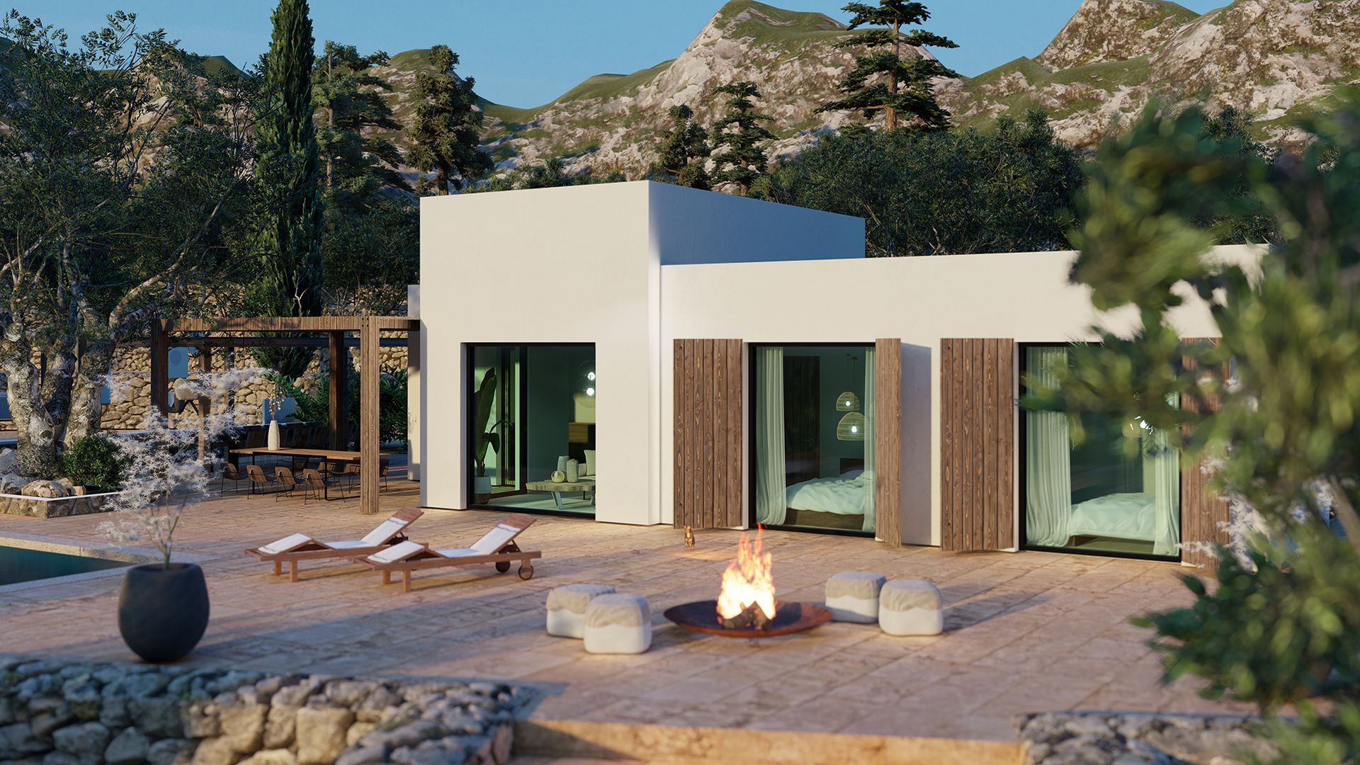 Nieuwbouw duurzame woning Spanje De architecten van Nu Huizenhoog Ibiza stijl