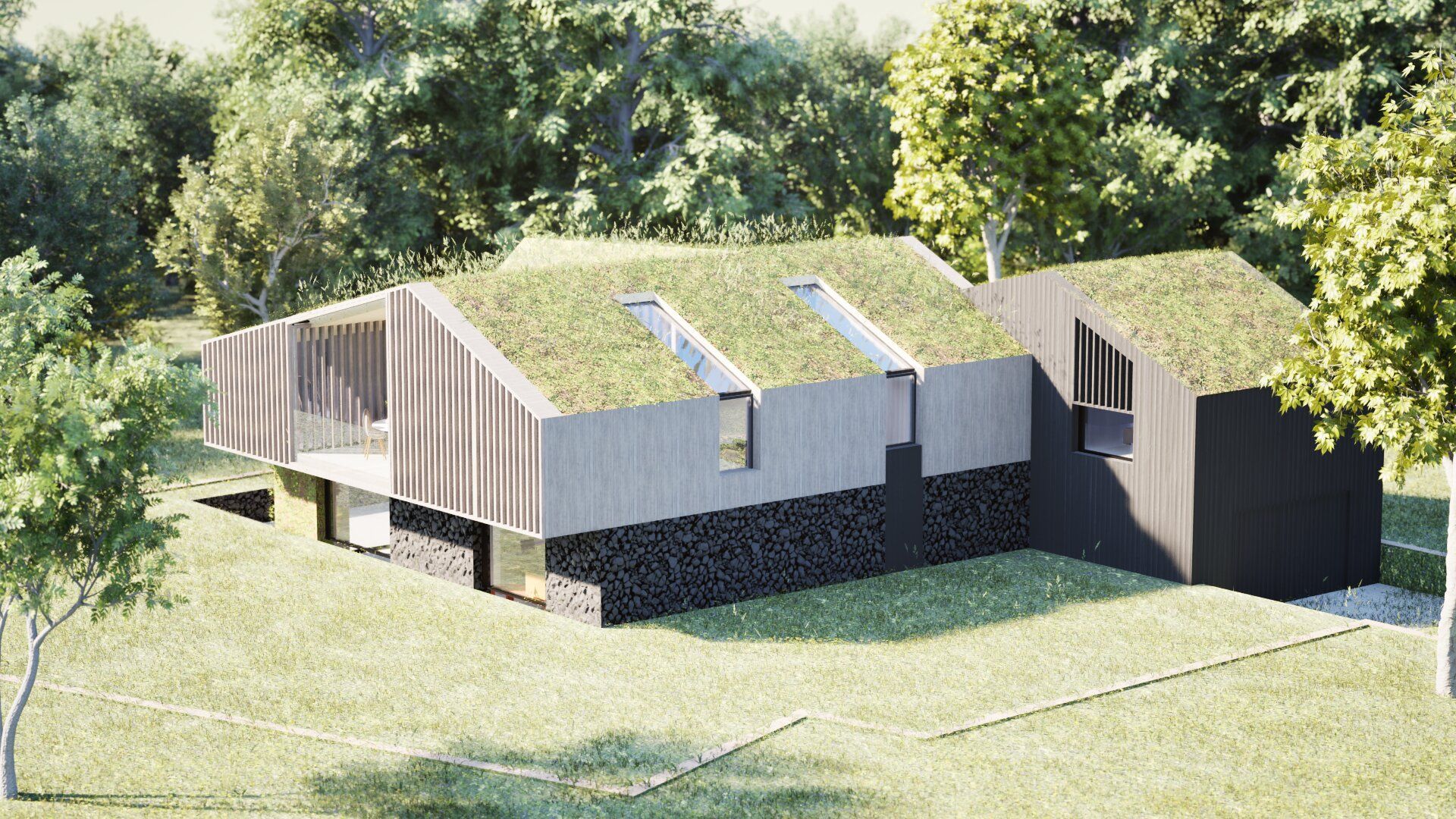 Ontwerp, Duurzame woning, De architecten van Nu, schuurwoning, Huizenhoog, houtbouw, CLT, HSB, Heerlen