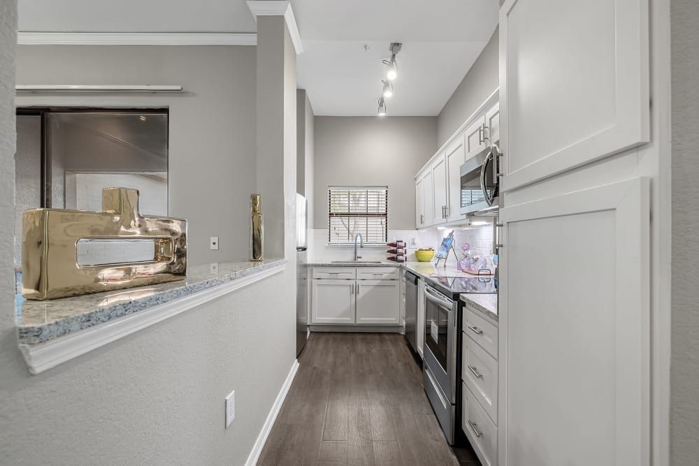 Kitchen at Marquis at Waterview in Richardson, TX.