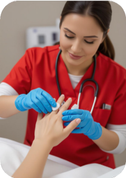 A stethoscope is sitting on top of a clipboard next to a laptop.