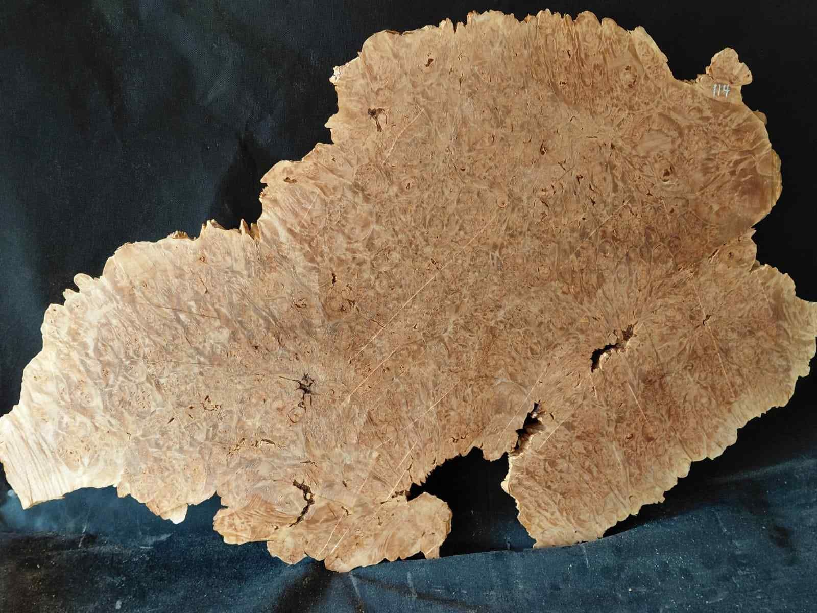 Maple Burl Cap 
Not Truly Flat Surface 
42