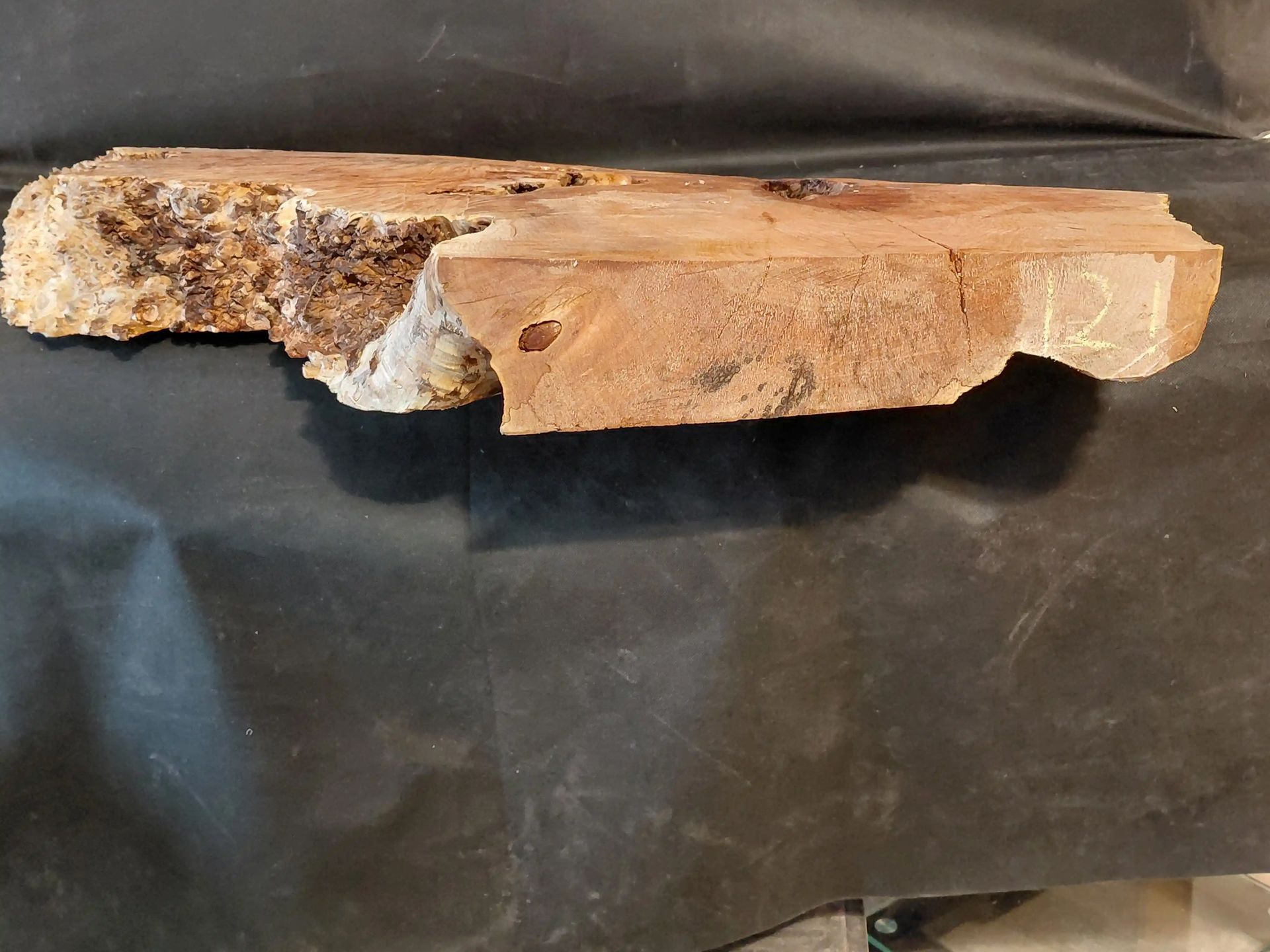 Maple Burl Slab (Roughly Planed, Flat but poor shape)
42
