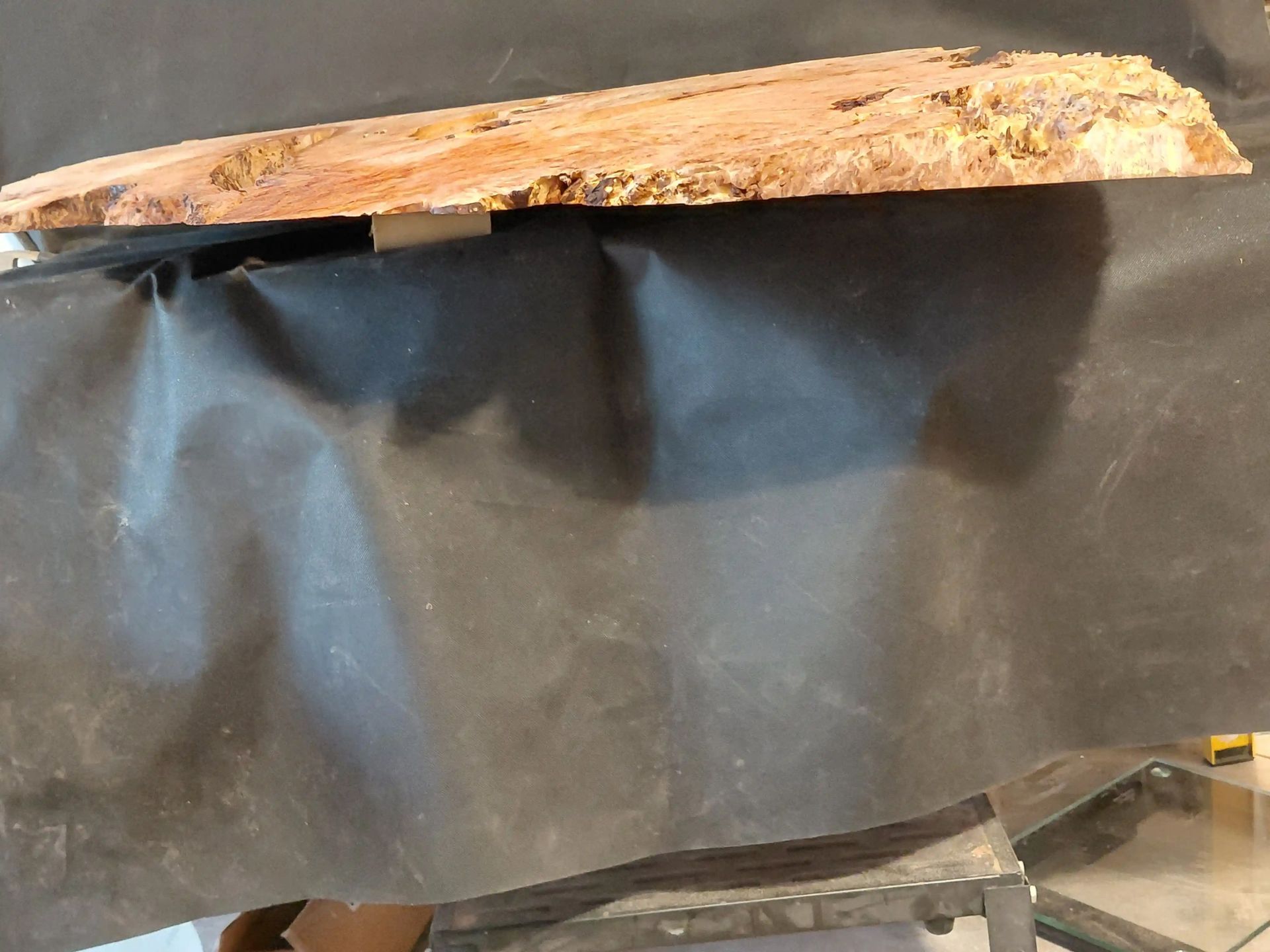 Maple Burl Slab (Roughly Planed, Flat but poor shape)
42