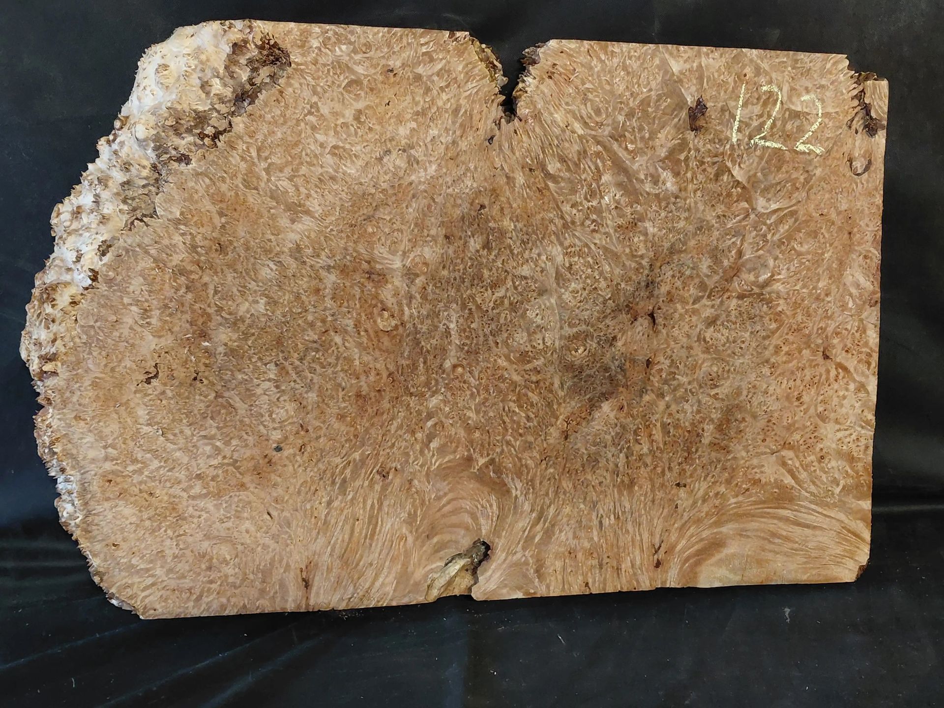 Maple Burl Slab (Roughly Planed, Flat Surface) 
36
