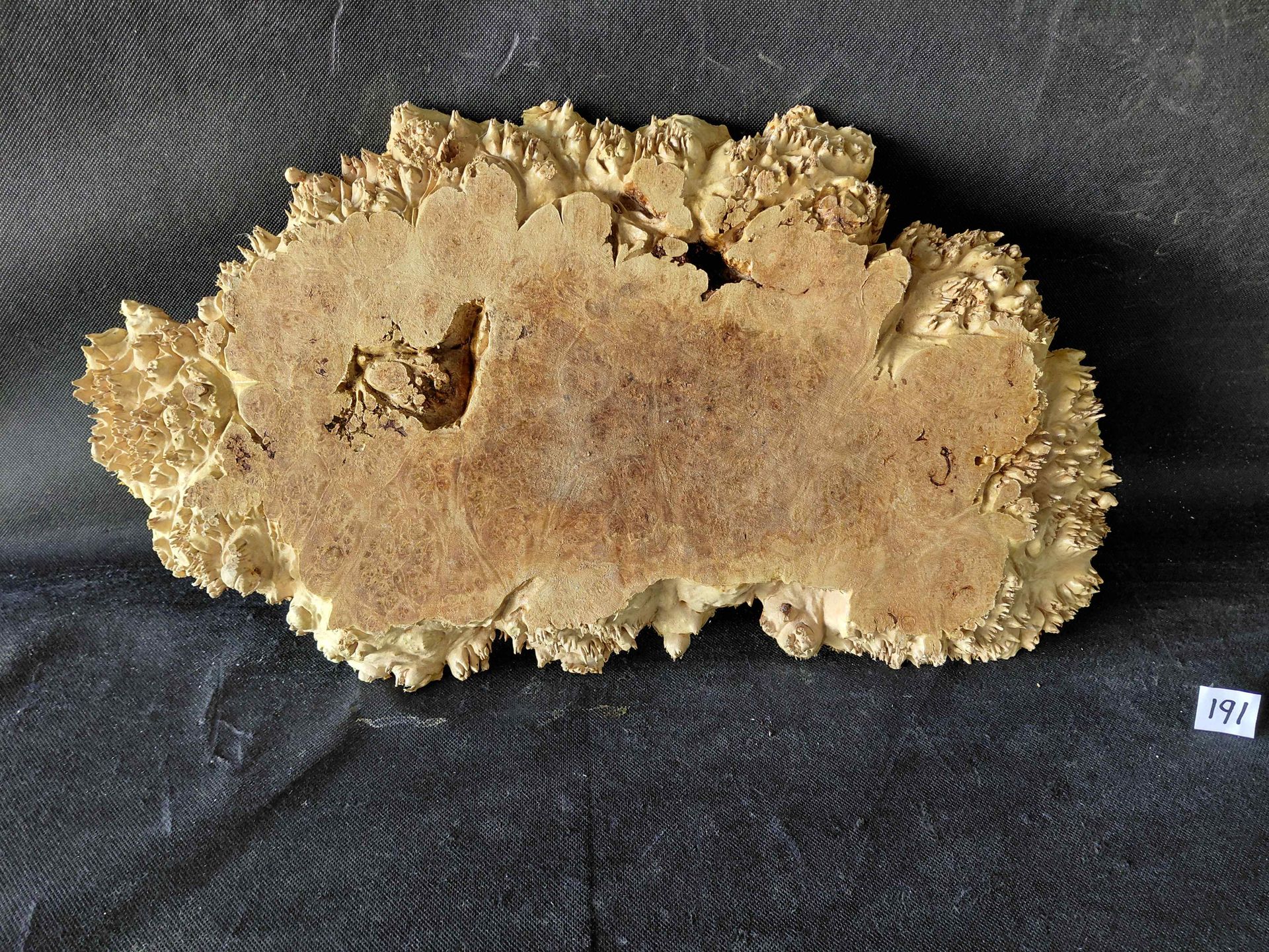 Maple Burl Slab Live Edge Roughly Planed 
17