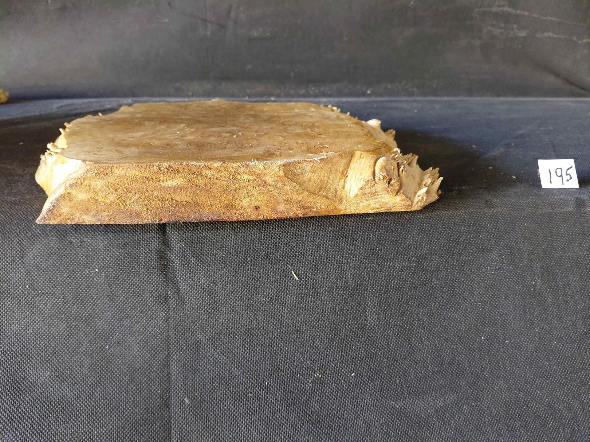 Maple Burl Slab Live Edge Roughly Planed 
10