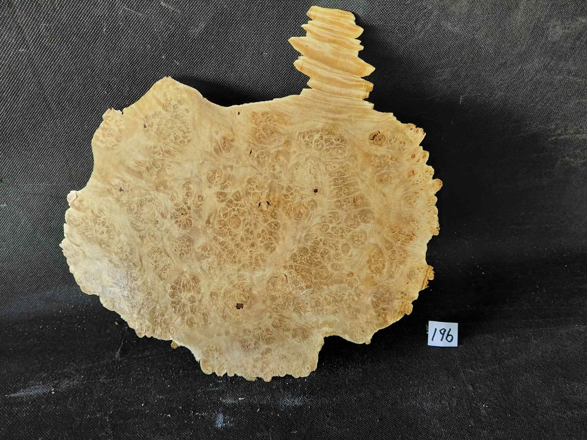 Maple Burl Slab Live Edge Roughly Planed 
9