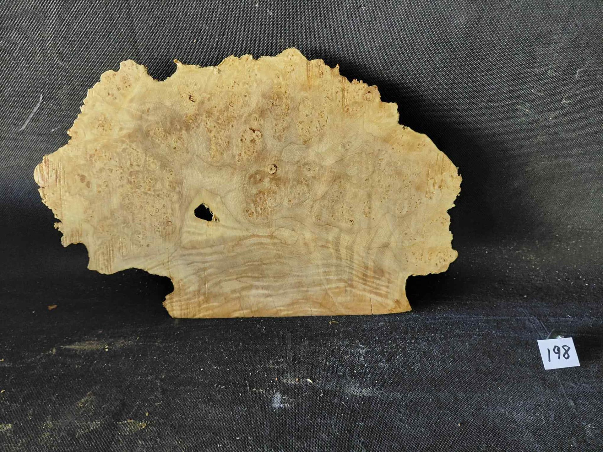 Maple Burl Cap Live Edge Roughly Planed 
13