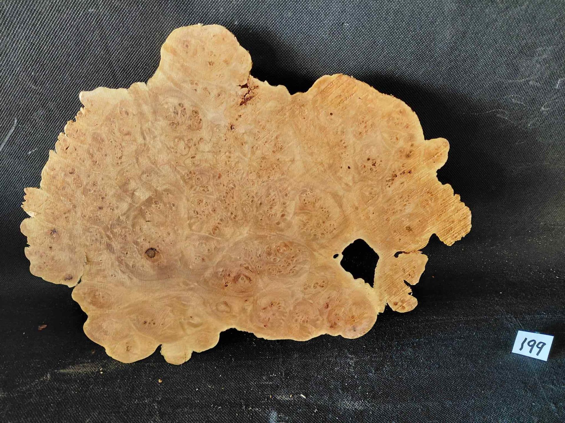 Maple Burl Cap Live Edge Roughly Planed 
13