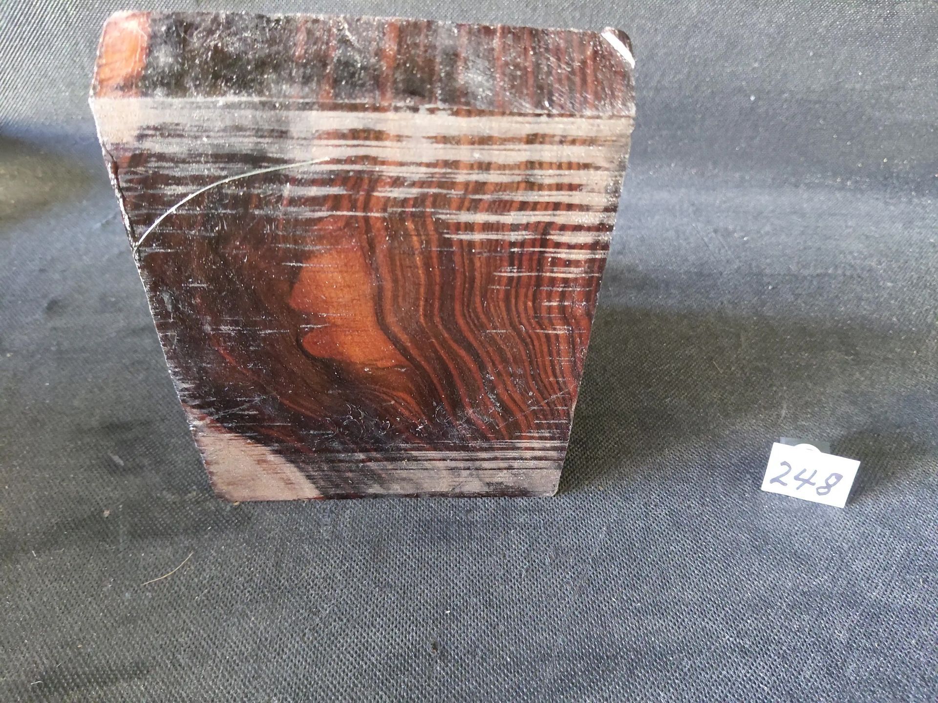 Ebony Stripped Block - Surface Crack  
4