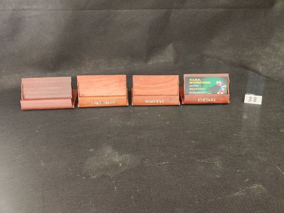 Rosewood Business Card Holder 
4